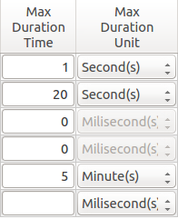 uTAFS Time Out Settings - Screen Shot